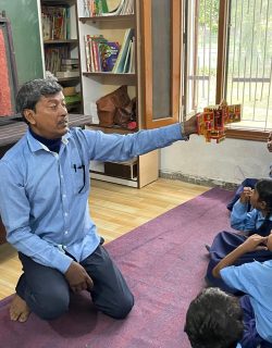 Subhashish Neogi PNA Chandigarh Story Telling through Kaavat Puppet Rajasthan Jul-25