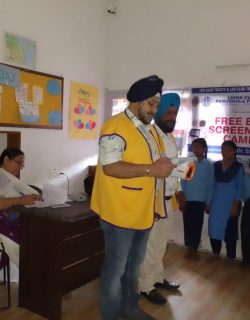 Lions Club Panchkula Premier - Eye Testing Camp Jul-25